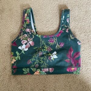 alder x roots Floral Green Crop Top